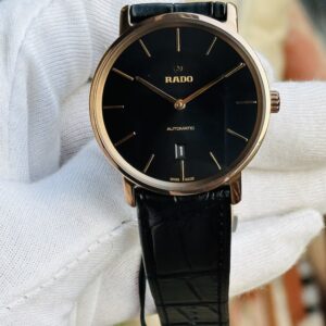🌟Rado DiaMaster Thinline Automatic Black Dial Men's Watch R14068166 Brand new .
