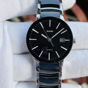 🌟RADO CENTRIX AUTOMATIC BLACK DIAL WITH DATE MEN'S WATCH - 01.658.0941.3015