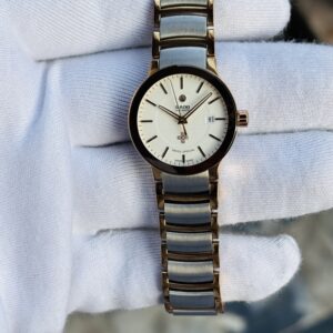 🌟Rado Centrix 'Swiss Special' Cream Dial Two-tone ladies e Watch R30183703 .