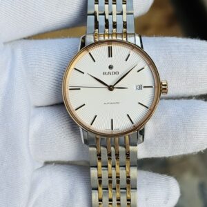 🌟Rado Coupole Two Tone Automatic White Dial Stainless Steel Men's Watch R22860027.