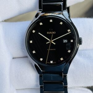 🌟Rado True Black High-tech ceramic Black Dial Automatic men’s watch - R27056732.