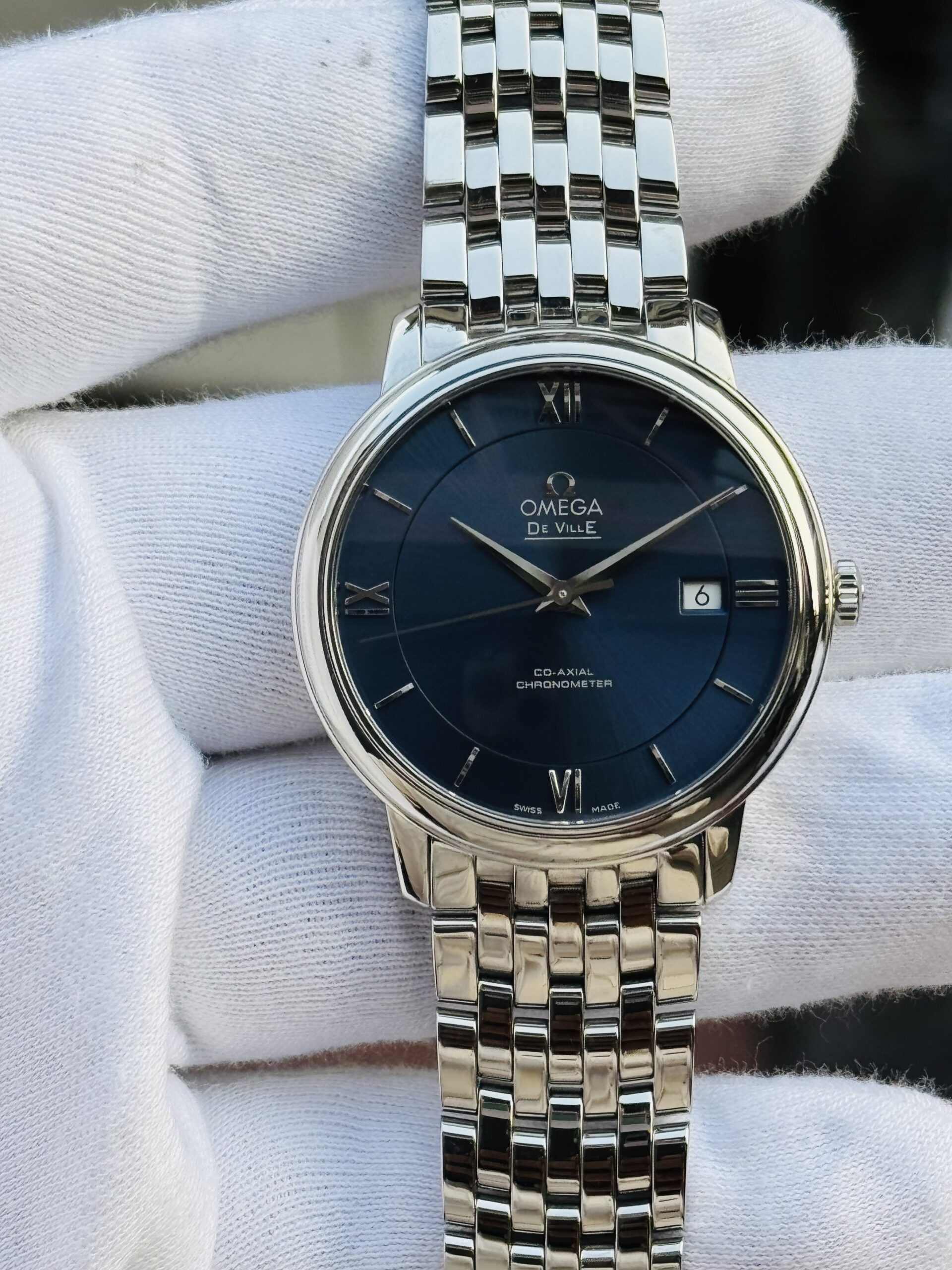 🌟Omega De Ville Prestige Co-Axial Ref. 42410402003001, Man’s watch, diameter ca. 39.5 mm,
