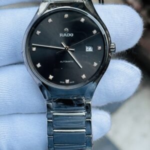 🌟Rado true automatic diamonds ref R27057732 silver dial men’s watch.