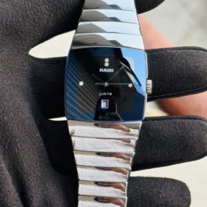 🌟RADO SINTRA JUBILE - DIAMOND DIAL - DATE ✅ Blue Sapphire Crystal - Faceted Glass - Scratchproof ✅ Swiss Made quartz movement